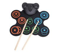 Electronic Drum Set, 10 Pads Electronic Drum Set with 7 Tone 10 Rhythms, Roll Up Drum Pad for Kids, Support MIDI Function and Recording