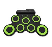 Electronic Drum Set 7 Pads Rolls-up Practice Drum Set Built-in Speakers Headphone USB Socket Kits For Kid Adult Beginner