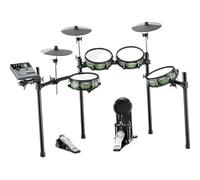 Electronic Drum Set Electric Drum Touchscreen Standard Mesh Moving Included Pedal Optimal Performance Professional electronic drums(Green)