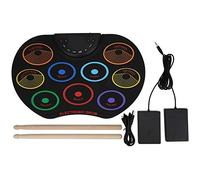 Electronic Drum Set Drum Pad Electronic Drum Pad Portable Colored Hand-Rolled Drum Pad for Adult Beginner Percussion Instrument(Seven colors)