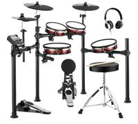 Electronic Drum Set With Industry Standard Mesh Heads 10'' Snare 10''3 12'' Crash 450+ Authentic Sounds Professional electronic drums