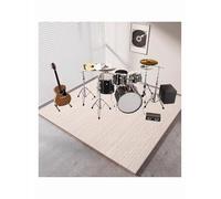 Electronic Drum Shockproof Mats Soundproof Rug Absorbent Entrance Piano Pads with Non-Slip Rubber Non Slip Kitchen Mat(Milk,50x80cm/19.6x31.5in)