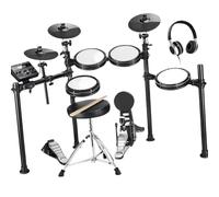 Electronic Drum With Quiet Mesh Drum Pad 2 Cymbals With 31 Sets And Over 450 Sounds Throne Headphone Electronic Drum Professional electronic drums