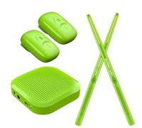 Electronic Drumsticks Air Drum Stick with 2 Foot Pedals,Connect to 16D Speaker Level Sound Card Low Delay Portable Electric Rhythm Sticks for Beginners Adults Professional Drummer Student