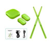 Electronic drumsticks with two foot pedals connectable to 16D speakers low latency and portable design suitable for beginners adults professional drummers students