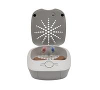 Electronic Dryer for Hearing Aids,USB Drying Box Headphone Dehumidifier,Automatic Dry Case for Home Office Travel,Extend the Life of Hearing Aids (White)