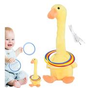 Electronic Duck Game - USB Rechargeable Toss Toy, Cute Animal Target | Outdoor Party Garden Throw Challenge, Interactive Fun Activity Toy with Light Up Features for Yard Entertainment