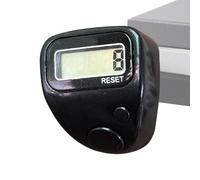 Electronic Finger Counter | Five-Digital Display Silent | Digital Display Ring Counter | for Library Knitting Crochet Fishing Camping Hiking Sport Training Trainer Goods Counting Office