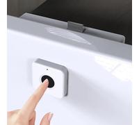 Electronic Fingerprint Lock with RGB Indicator Light for Drawer Safe Fast Unlocking ABS Material 3 AAA Batteries Last Over 3 Years White