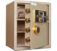 Electronic Fingerprint Safe Box Steel Security Safe for Home Hotel & Office Digital Lock Safe for Restaurants Fireproof & Waterproof Safe High-Security Storage Solution.