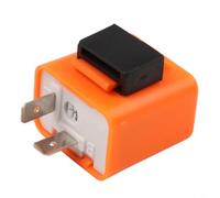 Electronic Flasher Relay LED Hyperblinking Fix (Orange) | Adjustable for frequency 50-200/min, clear view in rain, easy rotation control, universal fit