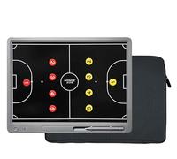 Electronic Football Coach Board 15 Inch Ultra-light Futsal Strategy Coach Board Soccer Tactical Coaching Board With Stylus Pen & Flexible LCD Screen For Football Coach Marker Training Writing Tablet