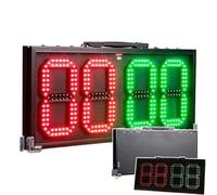 Electronic Football Substitution Board - 60cm LED Soccer Player Change Display with Rechargeable Battery, Single-Sided Digital Subs Board for Matches and Training