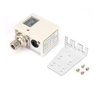 Electronic G1/4'' Female Pressure Control Switch, Air Water Pump Compressor Pressure Controller, SPDT Switch with Mounting Bracket for Refrigeration Equipment, Stainless Steel Cons