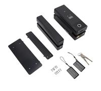 Electronic Glass Door Safety Lock Smart Fingerprint Card Key Unlock High Security Virtual Password Design for Office Home Aluminum Alloy ABS 48.1oz