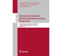 Electronic Government and the Information Systems Perspective: 14th International Conference, EGOVIS 2025, Bangkok, Thailand, August 25-27, 2025, Proceedings (Lecture Notes in Computer Science, 16049)
