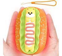 Electronic Hand Warmer | Portable External Battery with 3 Heating Levels 2000 mAh and Cartoon Design, Hot Dog Shaped Hand Warmer for School Travelling, Home Office and Home Office