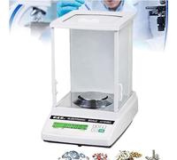 Electronic High Precision Scale, 0.001g Lab Analytical Balance with Windscreen Design and RS232 Interface, Maximum Weight 220g and Pan Size Φ80mm, for Agriculture, Jewelry Business, Lab