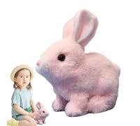 Electronic Hopping Rabbit - Plush Electric Jumping Toy Pretend Rabbits, Wiggling Ears Bunny Interactive Electronic Pets | For Children And Adults For Bedroom, Study And Others Ss
