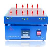 Electronic Hot Plate, LED Microcomputer Electric Heating Plate Preheating Station, 800W Welder Hot Plate, Rework Heater Lab Plate for PCB SMD Heating Phone LCD Touch Screen Separate Fast Heating