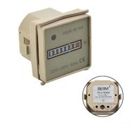 Electronic Hour Meter for Industrial Use 0-99999H59M Timing Range ABS Housing 48x48mm Panel Mount AC 220-240V 50Hz