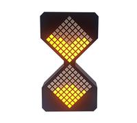 Electronic Hourglass Timer, LED Hourglass, Digital Hourglass with Adjustable Time of 1-30 Minutes, Rechargeable Electronic Table Hourglass, Hourglass Timer, Creative Gifts. (Black)