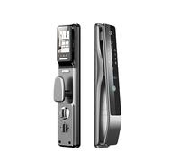 Electronic Intelligent Biometric Fingerprint Door Lock with Doorbell and Camera for Household Use (Color : B)