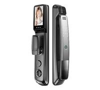 Electronic Intelligent Lock Automatic Fingerprint 3D Facial Recognition APP Remote Control WiFi Electronic Intelligent Digital Door Lock (Color : Set 1, Size : 30X240MM)