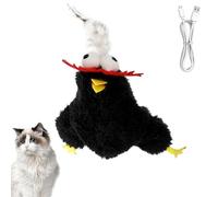 Electronic Interactive Cat Toy - Simulation Steering Wheel Teasing Cat with Cat | Interactive Cat Toy Plush Material for Big Cats, Cat Pic