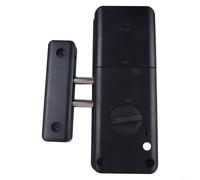 Electronic Invisible Door Lock for Wood Doors with IC Card | Keyless Entry System for Indoor Home Office Security | For Easy Installation ABS Black Finish Parent Pack