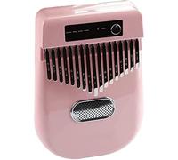 Electronic Kalimba Thumb Piano 17 Keys - Kalimba/Piano/Guitar/Electric Guitar Four Mode Switching - Built-In Bluetooth Speaker - Accompaniment Function,Pink