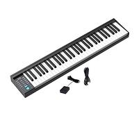 Electronic Keyboard 61-Key Digital Keyboard Full-size Weighted Keys MIDI Built In Speakers Electric Piano Digital Piano With Sustain Pedal And Power Supply Best For Adults Children And Beginners