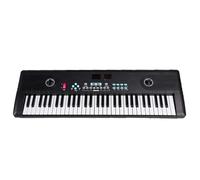 Electronic Keyboard 61 Keys Digital Electronic Piano Professional Portable Electronic Piano Keyboard With Microphone Musical Instrument(Black)