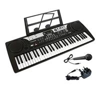 Electronic Keyboard 61 Keys MP3 Musical Instrument Digital Piano + Mic + UK Plug