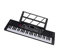 Electronic Keyboard 61 Keys Piano Musical Keyboard Synthesizer Instrument USB Digital Keyboard Piano Electronic Keyboard For Beginners(Light BlackA)