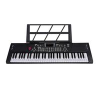 Electronic Keyboard 61 Keys Piano Musical Keyboard Synthesizer Instrument USB Digital Keyboard Piano Electronic Keyboard For Beginners(Black A)