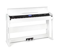 Electronic Keyboard 88 Keys Digital Piano Music Instrument LED Display USB White