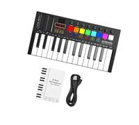Electronic Keyboard Piano 25 Key MIDI Keyboard Controller Electronic Audio Portable Arranging Strike Pad Keyboard Piano MIDI Controller