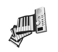 Electronic Keyboard Piano 61 Keys Roll Up Piano Keyboard Portable Electronic Piano With Built-in Speaker LCD Display Recording MIDI Function