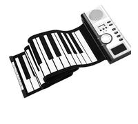 Electronic Keyboard Piano 61 Keys Roll Up Piano Keyboard With Built-in Speaker LCD Display Recording MIDI Function For Adults Beginners