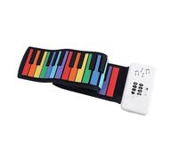 Electronic Keyboard Piano Colorful Hand-rolled Piano 49-key Rainbow Folding Piano Portable Roll Piano Entry-level Electronic Keyboard