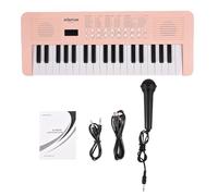 Electronic Keyboard Piano, Portable Music Piano Keyboard, 37 Keys, Pink, Dual Power Mode - Compact & Versatile, 200 Tones & Rhythms, Ideal for Beginners (Pink)