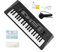 Electronic Keyboard Toy, 37 Key Kids Piano With Microphone And 10 Built In | Songs, Music Learning Toy For Boys And Girls, Sound Rhythm Coordination Finger Dexterity Memory, Birthday Gift For Home