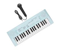 Electronic Keyboards 37-Key Electronic Keyboard Electronic Piano Keyboard Piano Instrument With Mini Microphone (Color : Blue)