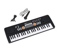 Electronic Keyboards 49 Keys USB Electric Piano With Microphone Black Digital Music Electronic Keyboard Instrument
