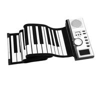 Electronic Keyboards 61 Keys Roll Up Piano Keyboard Electronic Piano With Built-in Speaker LCD Display Recording Function