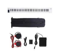 Electronic Keyboards 88 Keys Electronic Piano Keyboard 128 Tones 128 Rhythms Detachable Portable Professional Piano (Color : White)