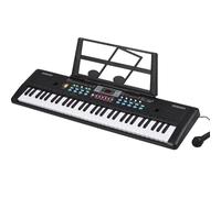 Electronic Keyboards For Adults 61 Keys USB Electronic Organ With Microphone Black Digital Music Electronic Keyboard Display With 16 Tones 10 Rhythms