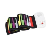 Electronic Keyboards For Adults Multifunctional 49-key Hand-rolled Piano Colorful Beginner Folding Electronic Piano Instrument