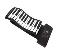 Electronic Keyboards For Adults Portable 61 Keys Roll Up Flexible Silicone Piano Electronic MIDI Keyboard Organ(EU)